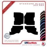 Jeep Wrangler 1986-1997 Black Tailored Carpet Car Mats HITECH