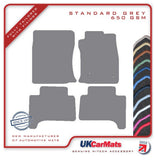 Toyota Land Cruiser 2003-2009 Grey Tailored Carpet Car Mats HITECH