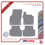 Skoda Octavia 4th Generation 2020 onwards Grey Luxury Velour Tailored Car Mats HITECH