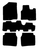 Hyundai Santa Fe (7 Seat) 2010-2012 Black Premium Carpet Tailored Car Mats NV HITECH