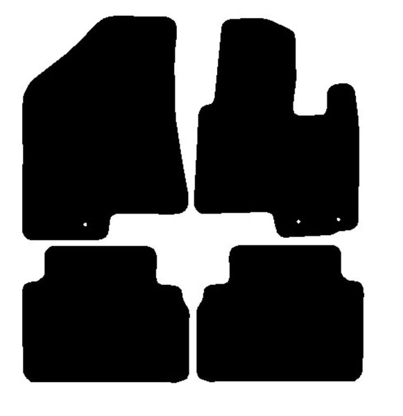 Hyundai ix35 2009-2015 Black Premium Carpet Tailored Car Mats NV HITECH