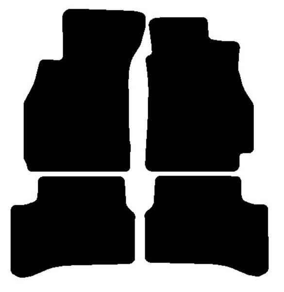 Hyundai Accent 1999-2005 Black Premium Carpet Tailored Car Mats NV HITECH