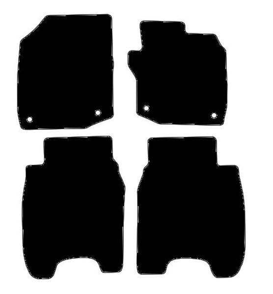 Honda Civic 5dr Petrol 2012-2015 Black Premium Carpet Tailored Car Mats NV HITECH