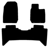 Isuzu D-Max V-Cross Single Rear 2021 onwards Black Premium Carpet Tailored Car Mats NV HITECH