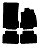 Jaguar XF Saloon (X250) 2008-2013 Black Premium Carpet Tailored Car Mats NV HITECH