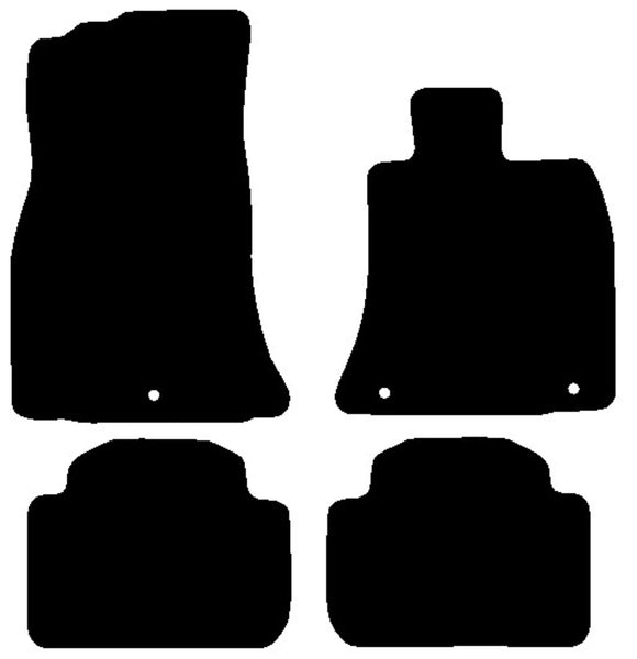 Kia Stinger 2018 onwards Black Premium Carpet Tailored Car Mats NV HITECH