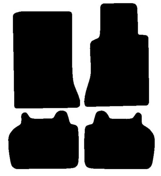 Mercedes E Class (W124) Saloon / Estate 1984-1996 Black Premium Carpet Tailored Car Mats NV HITECH