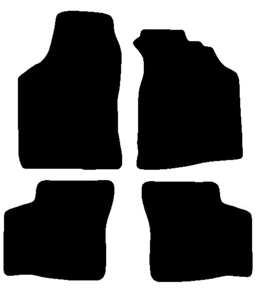 Mazda 323 1994-1998 Black Premium Carpet Tailored Car Mats NV HITECH