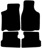 Mazda 626 Coupe 1987-1992 Black Premium Carpet Tailored Car Mats NV HITECH