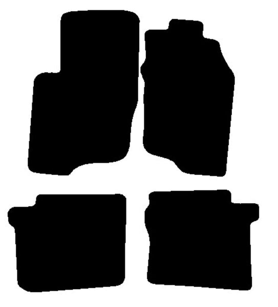 Mitsubishi Colt Spacestar 1999-2004 Black Premium Carpet Tailored Car Mats NV HITECH