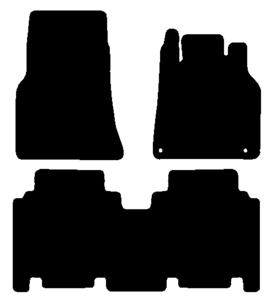 Mercedes A Class (W168) LWB 1998-2004 Black Premium Carpet Tailored Car Mats NV HITECH