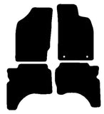 Mitsubishi L200 Double-Cab 1996-2006 Black Premium Carpet Tailored Car Mats NV HITECH