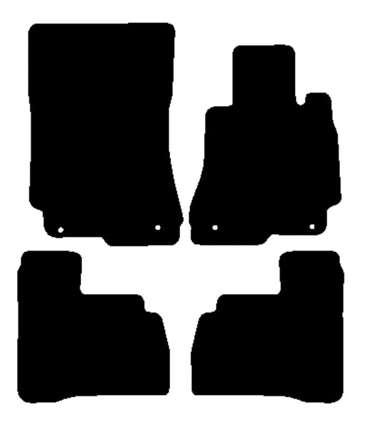 Mercedes S Class (W221) Saloon SWB 2006-2013 Black Premium Carpet Tailored Car Mats NV HITECH