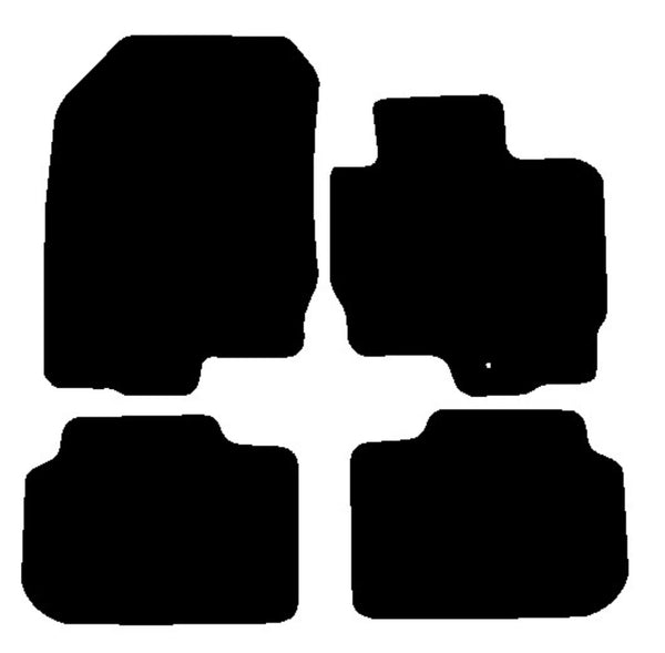 Mitsubishi Colt 5Dr 2009-2013 Black Premium Carpet Tailored Car Mats NV HITECH