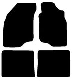 Mitsubishi Lancer 2005-2008 Black Premium Carpet Tailored Car Mats NV HITECH