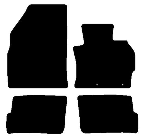 Mitsubishi Mirage 2013 onwards Black Premium Carpet Tailored Car Mats NV HITECH