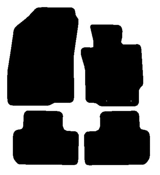 Mitsubishi ASX Automatic 2010 onwards Black Premium Carpet Tailored Car Mats NV HITECH