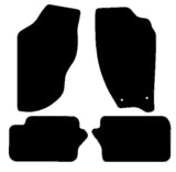 Nissan Silvia 1984-1989 Black Premium Carpet Tailored Car Mats NV HITECH