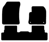 Peugeot 3008 2nd Generation 2016-2020 Black Premium Carpet Tailored Car Mats NV HITECH