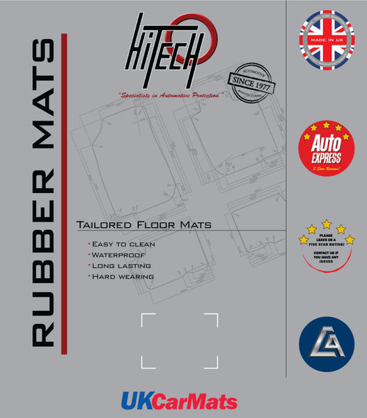 Precies Passende Vloermatten Voor VW Up! (vanaf 2012) - Versterkte Rubberen Hielbescherming