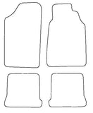 Audi 80 / 90 Coupe Not Cabriolet 1981-1989 Tailored VS Rubber Car Mats