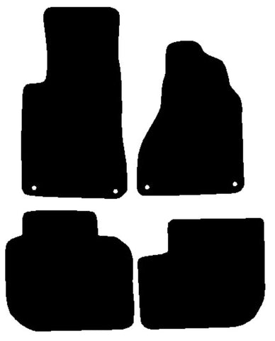 Audi 100 V8 Quattro 1990-1993 Tailored Premium Carpet Car Mats HITECH
