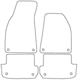Audi A4 (S4) Cabriolet 2001-2008 Tailored VS Rubber Car Mats