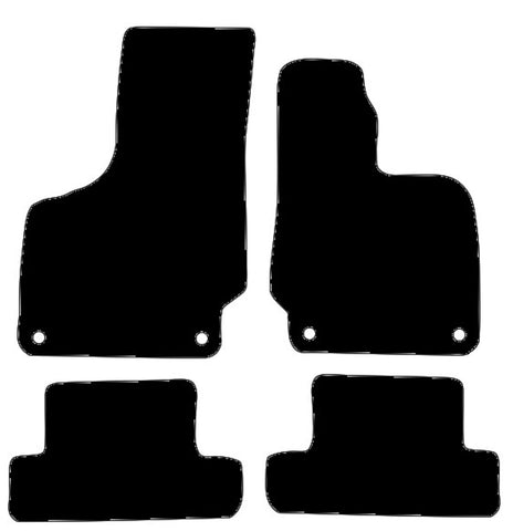 Audi TT Coupe Mk2 2006-2014 Tailored Luxury Carpet Car Mats HITECH