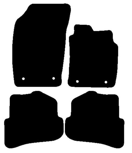 Audi A1 2010-2018 Tailored Premium Carpet Car Mats HITECH