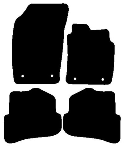 Audi A1 2010-2018 Tailored Luxury Carpet Car Mats HITECH