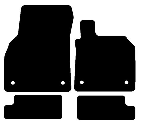 Audi TT Coupe Mk3 2014-2023 Tailored Premium Carpet Car Mats HITECH