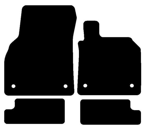 Audi TT Coupe Mk3 2014-2023 Tailored Premium Carpet Car Mats HITECH