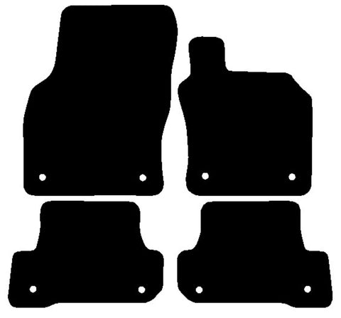Audi A3 Cabriolet 2013-2020 Tailored Luxury Carpet Car Mats HITECH