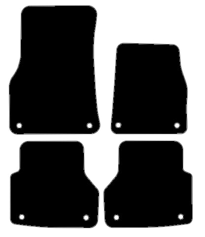 Audi A6 2018 onwards 4x fixings Tailored Luxury Carpet Car Mats HITECH