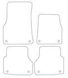 Audi A6 2018 onwards 4x fixings Tailored VS Rubber Car Mats