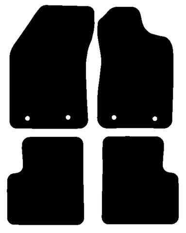 Alfa Giulietta Automatic  2014-2016 Tailored Luxury Carpet Car Mats HITECH