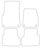 Audi A6 C8 Without Rear Fixings 2018 onwards Tailored VS TPE Rubber Car Mats