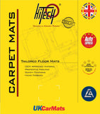 Kia Carens 2000-2006 Black Tailored Carpet Car Mats HITECH