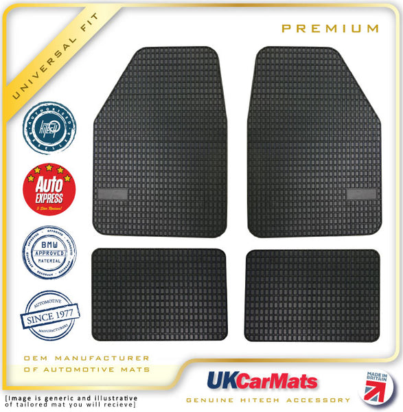 Hitech Crown Universal TPE Rubber Car Mats - Floor Mats Set of 4