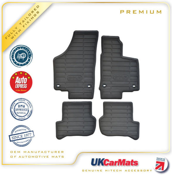 Volkswagen Golf MK5 Oval Clips 2004-2007 Premium Moulded TPE Rubber Car Mats