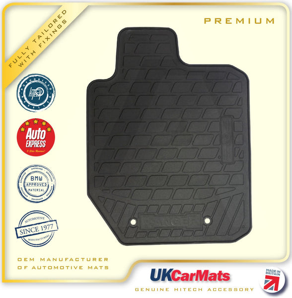 Ford Ranger T6 Wildtrak 2011 onwards Premium Moulded TPE Rubber Car Mats