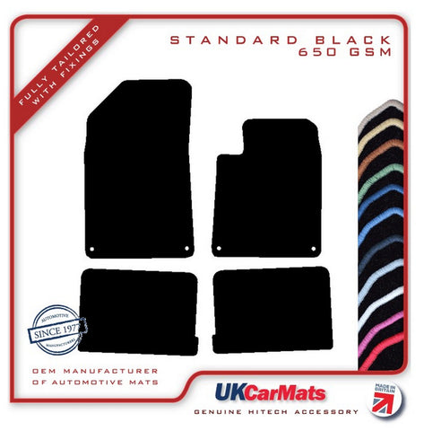 Citroen C6 2008 onwards Black Tailored Carpet Car Mats HITECH