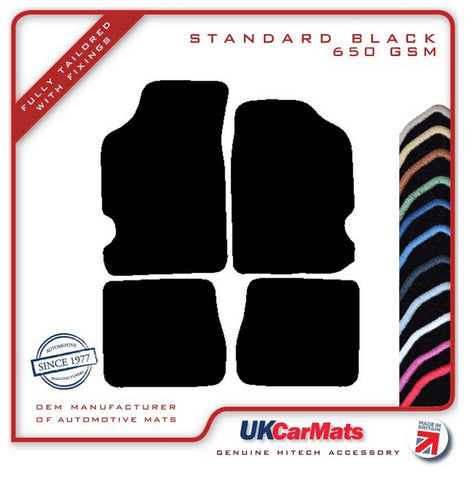 Citroen Saxo (Facelift) 2000-2003 Black Tailored Carpet Car Mats HITECH