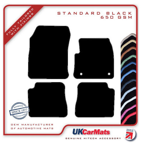 Citroen Ë-C4 Electric 2021 onwards Black Tailored Carpet Car Mats HITECH