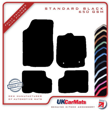 Dacia Duster 2010-2017 Black Tailored Carpet Car Mats HITECH