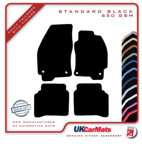 Ford Mondeo 2000-2007 Black Tailored Carpet Car Mats HITECH