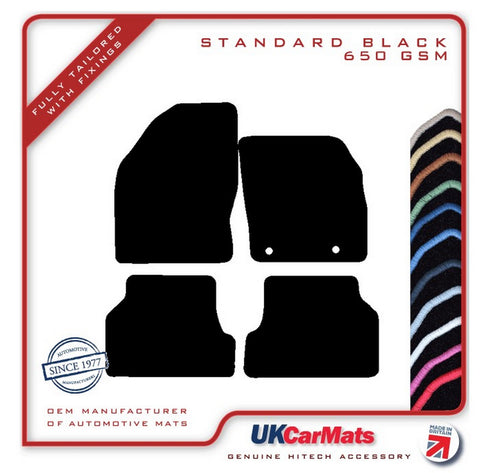 Ford Focus 2004-2011 Black Tailored Carpet Car Mats HITECH
