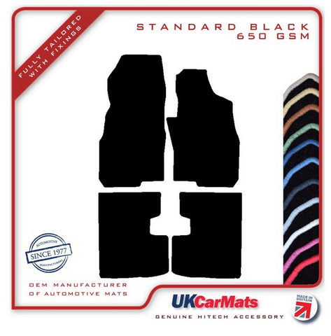 Fiat Punto Grande 2006-2009 Black Tailored Carpet Car Mats HITECH