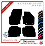 Ford Mondeo Mk4 (Oval Fixings) 2007-2012 Black Tailored Carpet Car Mats HITECH