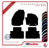 Ford S-Max (Oval Fixings) 2006-2011 Black Tailored Carpet Car Mats HITECH